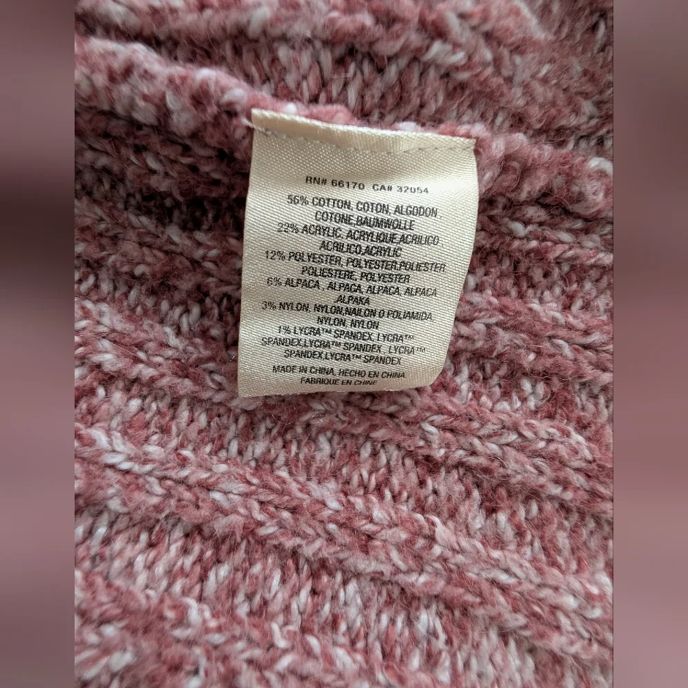 Angel Of The North Marled Pink Open Cardigan - Picture 13 of 14